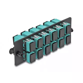 DeLOCK pannello adattatore in fibra ottica SC Simplex OM4 12 porte acqua