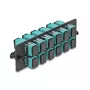 DeLOCK pannello adattatore in fibra ottica SC Simplex OM4 12 porte acqua