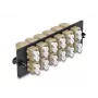 DeLOCK piastra adattatore in fibra ottica LC Duplex OM1 OM2 12 porte beige