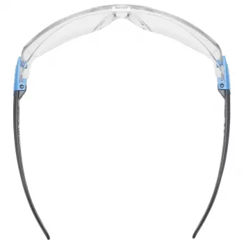 Occhiali di sicurezza Uvex i-lite plastica blu grigio lenti trasparenti