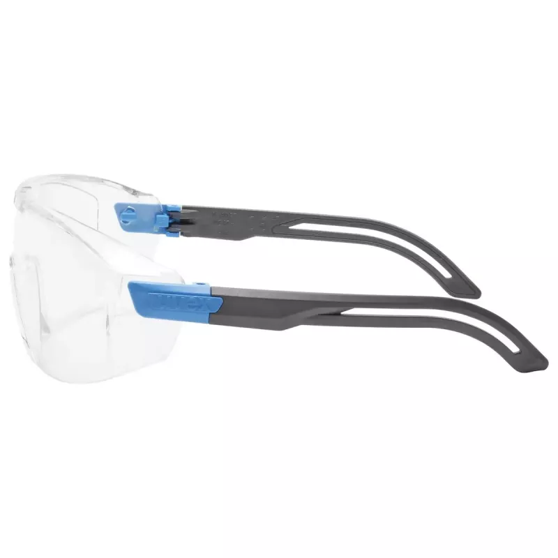 Occhiali di sicurezza Uvex i-lite plastica blu grigio lenti trasparenti
