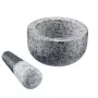 Mortaio e pestello Westmark granito grigio — granito, Ø 13 cm, 131×131 mm
