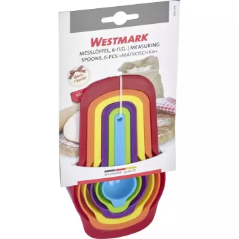 Cucchiai dosatori Westmark Matroschka set da 6 pezzi in polipropilene, lunghezze fino a 170 mm, multicolore
