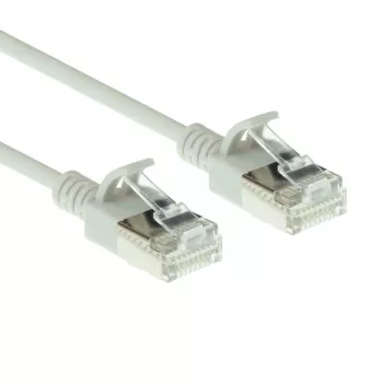 ACT grigio 7 metri LSZH U/FTP CAT6A patch cable slimline per data center snagless con connettori RJ45
