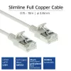 ACT grigio 7 metri LSZH U/FTP CAT6A patch cable slimline per data center snagless con connettori RJ45