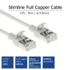 ACT grigio 10 m LSZH U/FTP CAT6A patch cable slimline per data center snagless con connettori RJ45