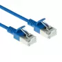 ACT blu 10 metri LSZH U/FTP CAT6A patch cable slimline per data center con connettori RJ45 con fermo