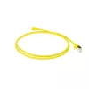 ACT giallo 10 m LSZH U/FTP CAT6A patch cable slimline per data center con connettori RJ45 e protezione antitorsione