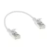 ACT bianco 0,5 m LSZH U/FTP CAT6A patch cable slimline per data center snagless con connettori RJ45