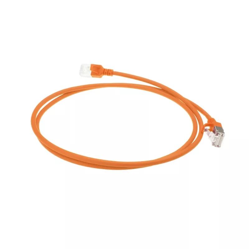 ACT Orange 5 metri LSZH U/FTP CAT6A cavo patch slimline datacenter con connettori RJ45