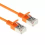 ACT Orange 1,5 m LSZH U/FTP CAT6A cavo patch slimline datacenter con connettori RJ45 senza linguetta
