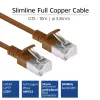 ACT Marrone 2 metri LSZH U/FTP CAT6A cavo patch slimline datacenter senza linguetta con connettori RJ45