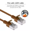 ACT Marrone 0,15 metri LSZH U/FTP CAT6A cavo patch slimline datacenter snagless con connettori RJ45