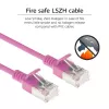 ACT Rosa 7 metri LSZH U/FTP CAT6A cavo patch slimline datacenter con connettori RJ45
