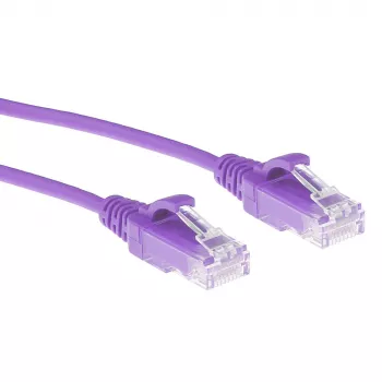 ACT Viola 7 metri LSZH U/UTP CAT6 cavo patch slimline datacenter con connettori RJ45 senza linguetta