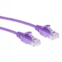 ACT Viola 0,15 metri LSZH U/UTP CAT6 cavo patch slimline datacenter senza linguetta con connettori RJ45