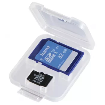 Hama DuoCase custodia per schede di memoria 2 schede polipropilene (PP) trasparente