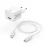 Hama 00201675 caricabatterie mobile per cuffie, powerbank, smartphone, tablet bianco AC ricarica rapida per interni