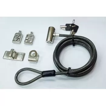 Lucchetto per cavo eSTUFF GLB220107 lunghezza 2 m spessore 10 mm
