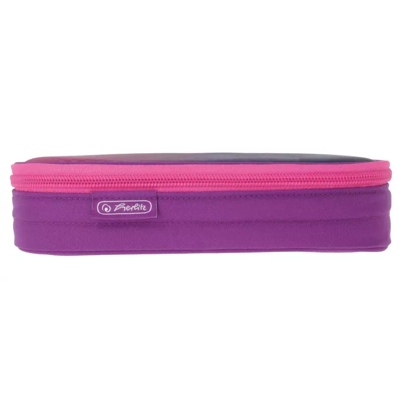 Astuccio portapenne Herlitz Dip Dye Soft poliestere rosa lilla 215x95x60 mm