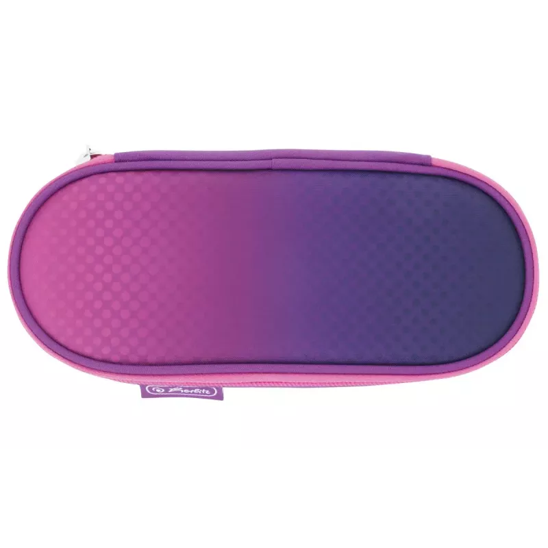 Astuccio portapenne Herlitz Dip Dye Soft poliestere rosa lilla 215x95x60 mm