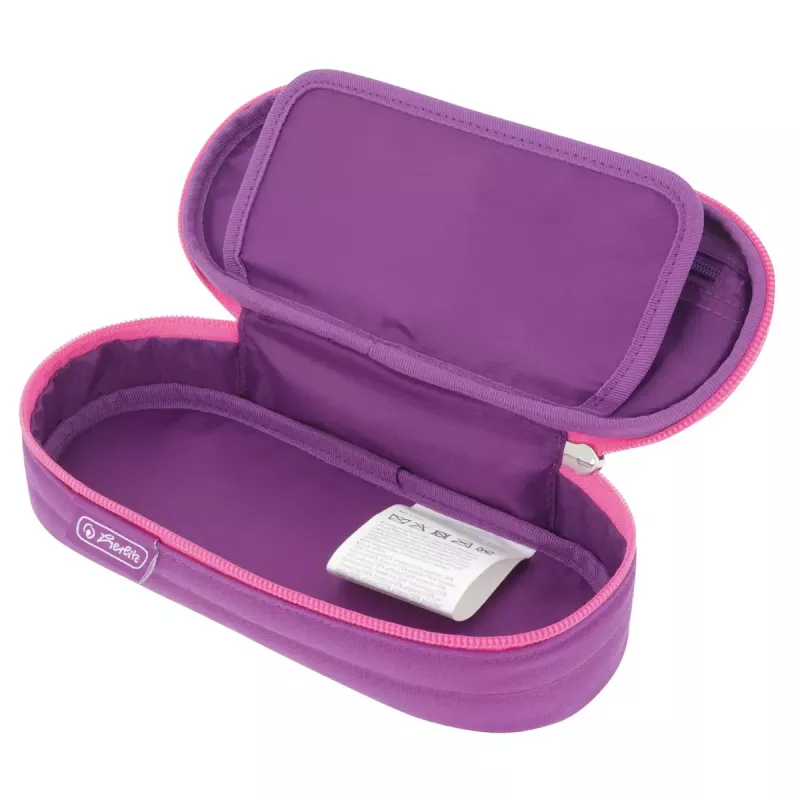 Astuccio portapenne Herlitz Dip Dye Soft poliestere rosa lilla 215x95x60 mm