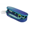 Astuccio portapenne Herlitz Dip Dye Soft poliestere blu turchese 215x95x60 mm