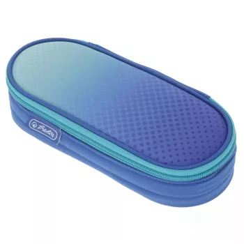 Astuccio portapenne Herlitz Dip Dye Soft poliestere blu turchese 215x95x60 mm