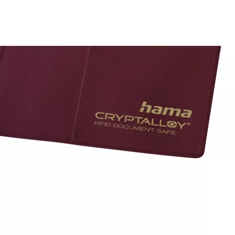 Hama porta passaporto da viaggio bordeaux polietilene