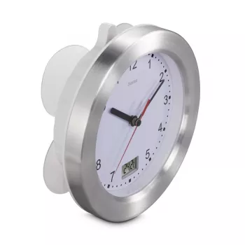 Hama Mauritius orologio al quarzo rotondo argento, bianco