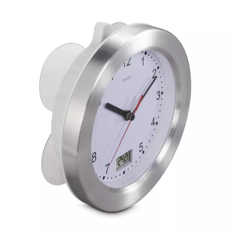 Hama Mauritius orologio al quarzo rotondo argento, bianco