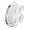 Hama Mauritius orologio al quarzo rotondo argento, bianco