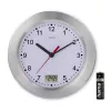 Hama Mauritius orologio al quarzo rotondo argento, bianco