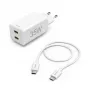 Hama 00125116 caricabatterie per dispositivi mobili powerbank, smartphone, tablet bianco ricarica rapida AC uso interno