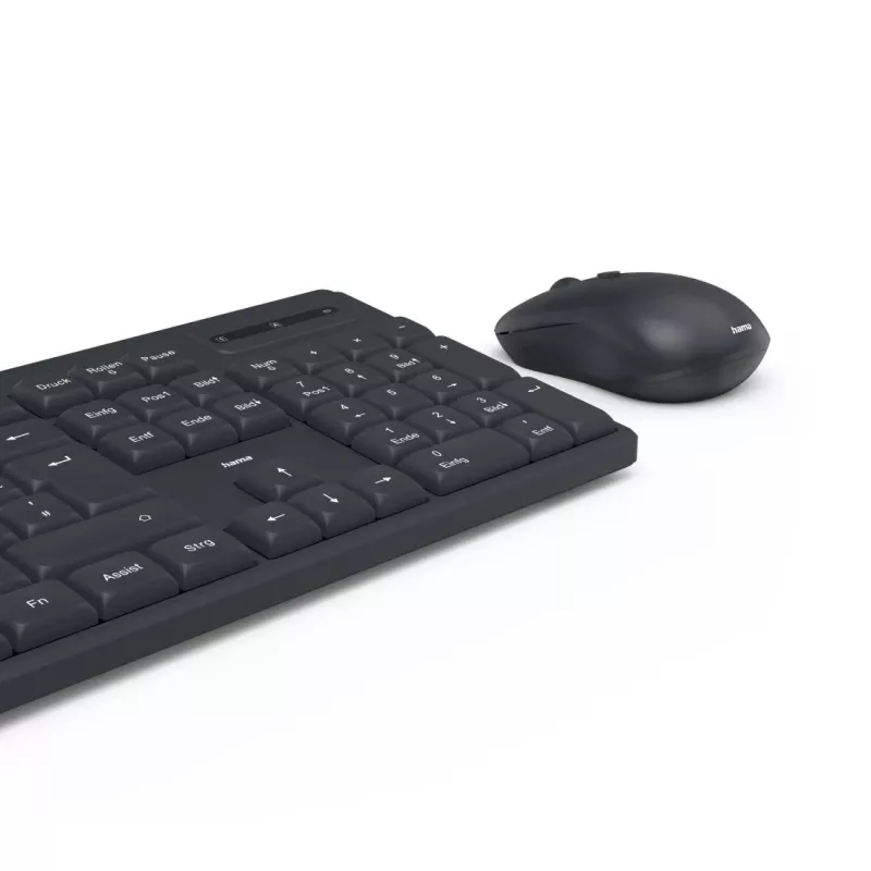 Hama WKM-200 tastiera mouse inclusi home/office RF wireless QWERTZ tedesco nero