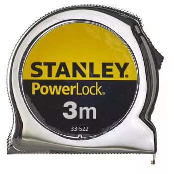 Flessometro STANLEY Micro PowerLock Metric - compatto a nastro retrattile, scala metrica