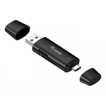 Lettore di schede Equip 245462 USB 3.2 Gen 1 (3.1 Gen 1) Type-A/Type-C nero