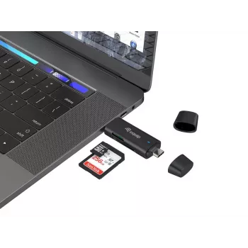 Lettore di schede Equip 245462 USB 3.2 Gen 1 (3.1 Gen 1) Type-A/Type-C nero