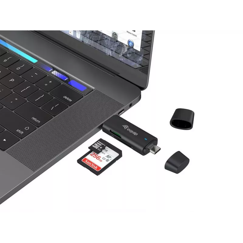 Lettore di schede Equip 245462 USB 3.2 Gen 1 (3.1 Gen 1) Type-A/Type-C nero