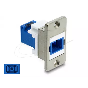 Modulo keystone DELOCK 91106 design piatto, blu/argento/bianco