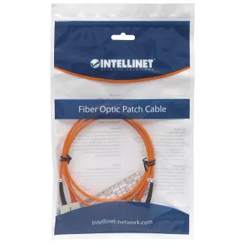Cavo patch in fibra ottica Intellinet, OM2, SC/SC, 5 m, arancione, duplex, multimodale, 50/125 µm, LSZH, fibra ottica, garanzia a vita