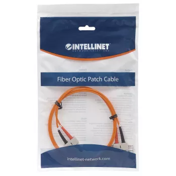 Cavo patch in fibra ottica Intellinet, OM1, SC/SC, 3 m, arancione, duplex, multimodale, 62,5/125 µm, LSZH, fibra, garanzia a vita