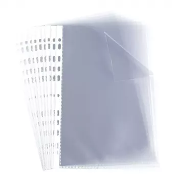 Custodia portadocumenti ELBA, A4, PP, 0,06 mm, cristallo trasparente, aperta in alto, foratura europea, 230 x 307 mm (M970506)