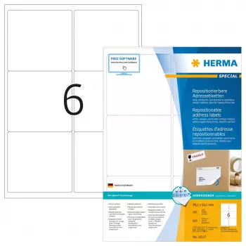 Etichette adesive rimovibili HERMA 10317