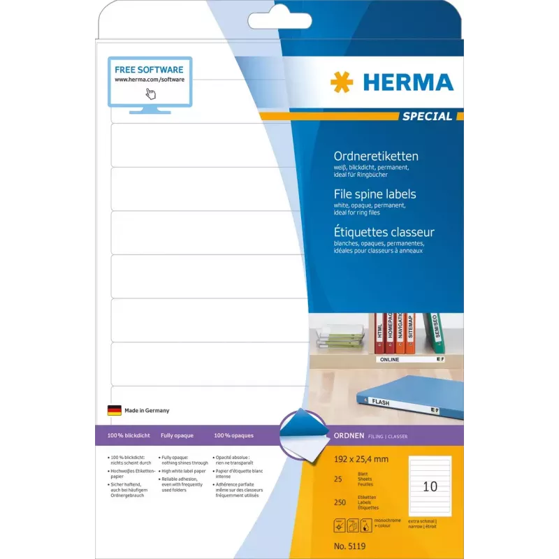 Etichette per stampante autoadesive HERMA 5119