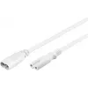 Prolunga C7/C8 Goobay 2 m bianco