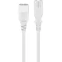 Prolunga C7/C8 Goobay 2 m bianco