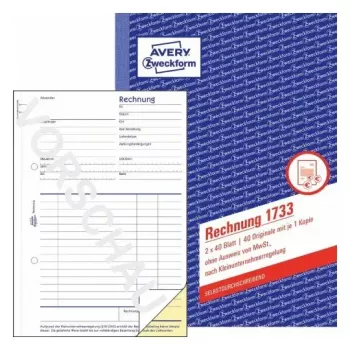 Modulo commerciale Avery 1733