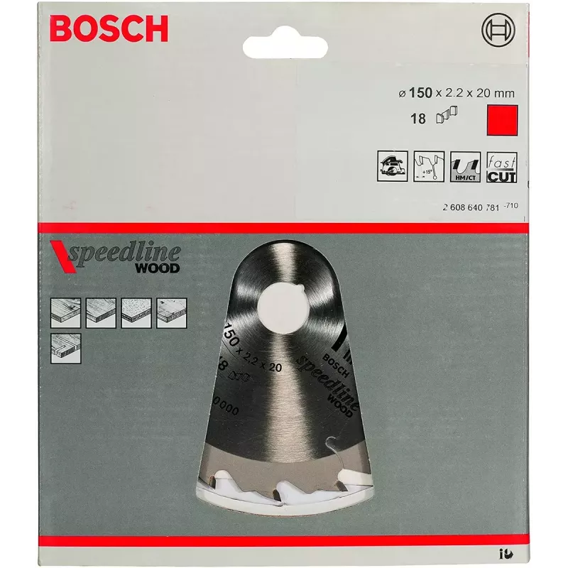 Lama per sega circolare Bosch 2608640781 15 cm per legno