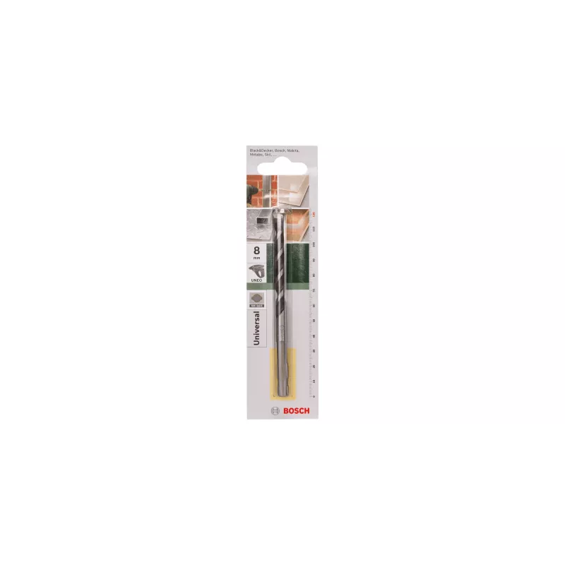 Punta multiuso Bosch SDS-Quick, martello perforatore, 8 mm, 120 mm, Multi, 7 cm, SDS-Quick